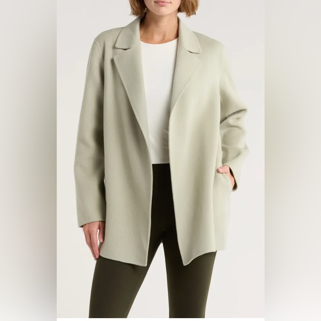 Nwt Theory Soft Green Coat